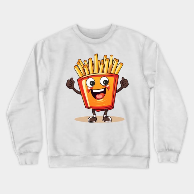 Cute French Fries T-Shirt  characters Crewneck Sweatshirt by nonagobich